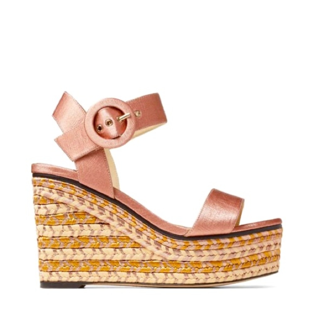 Jimmy Choo l Abigail Blush Wedge Sandals